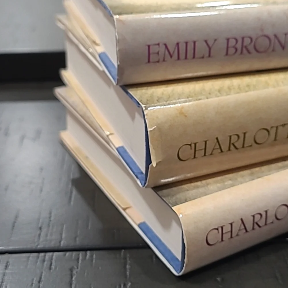 Hardcover 3 Vintage Bronte Sister Books Jane Eyre, Wuthering Heights, & Villette - Picture 12 of 13